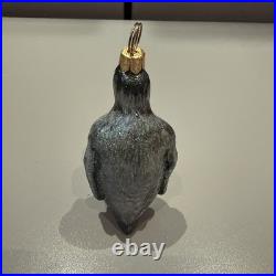 Rare 13x7.5 In. Ino Schaller Bayern Penguin Statuette With Mini Penguin Ornament