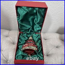Rare 2015 Hotel Del Coronado Glass Making Seasides Bright Ornament Christmas