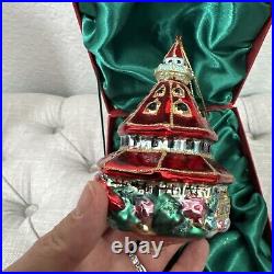 Rare 2015 Hotel Del Coronado Glass Making Seasides Bright Ornament Christmas