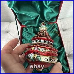 Rare 2015 Hotel Del Coronado Glass Making Seasides Bright Ornament Christmas