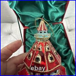 Rare 2015 Hotel Del Coronado Glass Making Seasides Bright Ornament Christmas