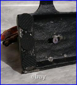 Rare 26 Painted Cast Iron Santa & Reindeer Five Hook Christmas Stocking Holder