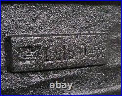 Rare 26 Painted Cast Iron Santa & Reindeer Five Hook Christmas Stocking Holder