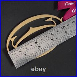 Rare Authentic Cartier Christmas Hanging Ornaments Metal Decoration 4 Pieces Set