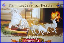 Rare Brand New- 2000 Grandeur Noel Porcelain Christmas Ensemble