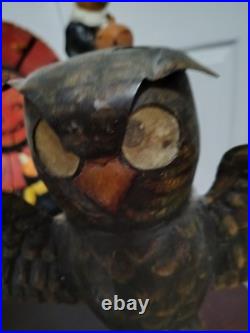 Rare Bruce Elsass For Bethany Lowe Metal Owl Halloween Parade Lantern