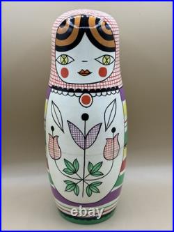 Rare Crate & Barrel Suzy Ultman Matryoshka Nesting Dolls Christmas Discontinued Rare Crate & Barrel Suzy Ultman Matryoshka Nesting Dolls Christmas Discontinued