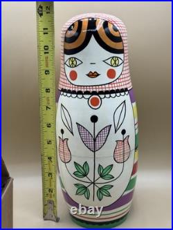 Rare Crate & Barrel Suzy Ultman Matryoshka Nesting Dolls Christmas Discontinued Rare Crate & Barrel Suzy Ultman Matryoshka Nesting Dolls Christmas Discontinued