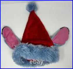 Rare Disneyland Lilo & Stitch Christmas Santa Claus Hat Adult Size htf VTG