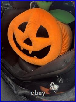 Rare Giant Pumpkin Plush 24 Orange Black Green