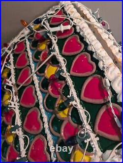 Rare Giant YULESCAPES Vintage Blow Mold Foam Gingerbread House Christmas Decor