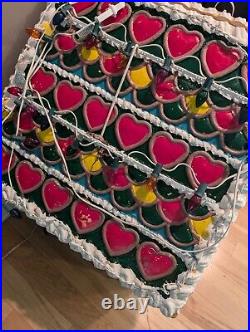 Rare Giant YULESCAPES Vintage Blow Mold Foam Gingerbread House Christmas Decor