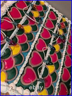 Rare Giant YULESCAPES Vintage Blow Mold Foam Gingerbread House Christmas Decor