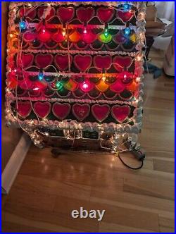 Rare Giant YULESCAPES Vintage Blow Mold Foam Gingerbread House Christmas Decor