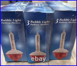 Rare HTF 3 Sets Sienna Pathway Driveway Markers 9 Tall 4.5 Wide NIB Red White