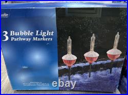 Rare HTF 3 Sets Sienna Pathway Driveway Markers 9 Tall 4.5 Wide NIB Red White