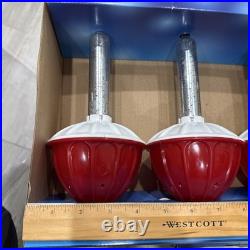 Rare HTF 3 Sets Sienna Pathway Driveway Markers 9 Tall 4.5 Wide NIB Red White