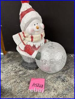 Rare Kringle Express 16 LED LIGHTED Winter Snowman Kid Snowball Star Glitter Rare Kringle Express 16 LED LIGHTED Winter Snowman Kid Snowball Star Glitter