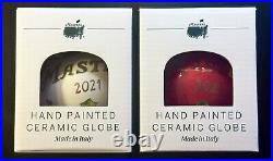 Rare Masters Golf Tournament Hand-Painted Ceramic Globes Holiday Ornaments 2021 Rare Masters Golf Tournament Hand-Painted Ceramic Globes Holiday Ornaments 2021