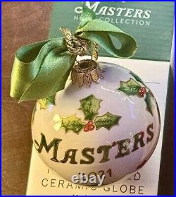 Rare Masters Golf Tournament Hand-Painted Ceramic Globes Holiday Ornaments 2021 Rare Masters Golf Tournament Hand-Painted Ceramic Globes Holiday Ornaments 2021