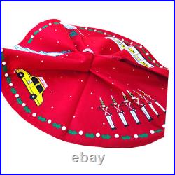 Rare NEW Michael Storrings New York City NYC Christmas Tree SKIRT Taxi Subway
