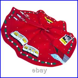 Rare NEW Michael Storrings New York City NYC Christmas Tree SKIRT Taxi Subway
