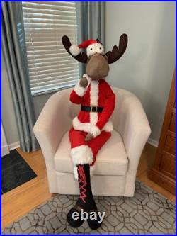 Raz Imports Jumbo Santa Moose 58H NEW Raz Imports Jumbo Santa Moose 58H NEW