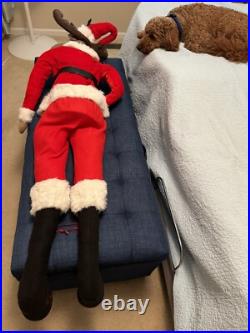 Raz Imports Jumbo Santa Moose 58H NEW Raz Imports Jumbo Santa Moose 58H NEW