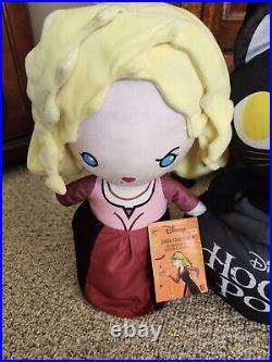 Read-Lot 4 Hocus Pocus Binx, Winifred, Mary, Sarah Greeter Plush Approx 15-19 in