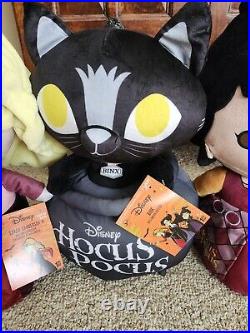 Read-Lot 4 Hocus Pocus Binx, Winifred, Mary, Sarah Greeter Plush Approx 15-19 in