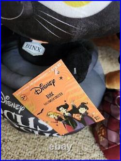 Read-Lot 4 Hocus Pocus Binx, Winifred, Mary, Sarah Greeter Plush Approx 15-19 in