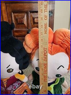 Read-Lot 4 Hocus Pocus Binx, Winifred, Mary, Sarah Greeter Plush Approx 15-19 in