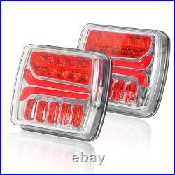 Rechargeable Magnetic Wireless Trailer Lights Waterproof LED Tow Light Kit for