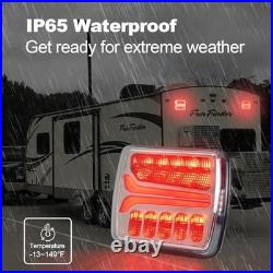 Rechargeable Magnetic Wireless Trailer Lights Waterproof LED Tow Light Kit for