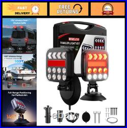 Rechargeable Wireless Magnetic Trailer Lights LED Tow Lights for Trucks, RVs