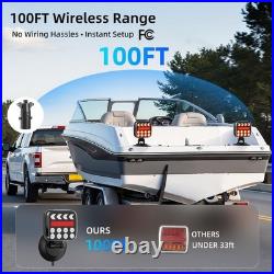 Rechargeable Wireless Magnetic Trailer Lights LED Tow Lights for Trucks, RVs