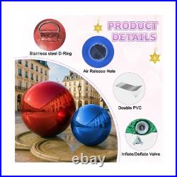 Red 6PCS Inflatable Mirror Ball Set Reusable Large Event Decoration Balloon P