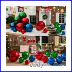 Red 6PCS Inflatable Mirror Ball Set Reusable Large Event Decoration Balloon P