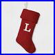 Red_Holiday_Monogrammed_Cable_Knit_Christmas_Stocking_Initial_LETTER_L_20_NWT_01_pc