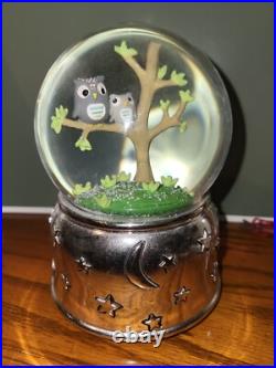 Reed & Barton Hazelnut Hollow Owl Musical Waterglobe