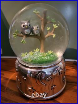 Reed & Barton Hazelnut Hollow Owl Musical Waterglobe