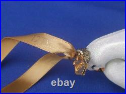 Reed & Barton Two Turtle Doves Glass Xmas Ornament C2966 Swarovski Crystal