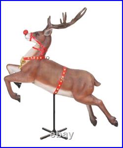 Reindeer Statue Christmas Reindeer Statue Jumping Life Size Indoor Outdoor