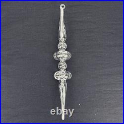 Restoration Hardware ARTISAN Handblown Glass Ornament Clear 10 FLUTED FINIAL