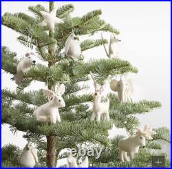 Restoration Hardware Ornaments Animal Felt Set Of 8 NWT HTF Baby Child Christmas