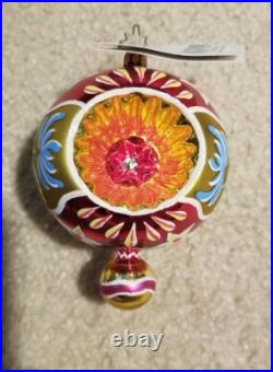 Retired Christopher Radko Sunrise Serenade Reflector Glass Christmas Ornament Retired Christopher Radko Sunrise Serenade Reflector Glass Christmas Ornament
