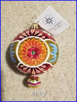 Retired Christopher Radko Sunrise Serenade Reflector Glass Christmas Ornament Retired Christopher Radko Sunrise Serenade Reflector Glass Christmas Ornament
