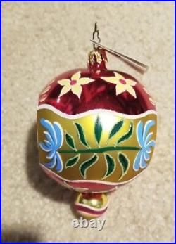 Retired Christopher Radko Sunrise Serenade Reflector Glass Christmas Ornament Retired Christopher Radko Sunrise Serenade Reflector Glass Christmas Ornament