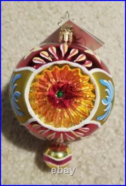Retired Christopher Radko Sunrise Serenade Reflector Glass Christmas Ornament Retired Christopher Radko Sunrise Serenade Reflector Glass Christmas Ornament