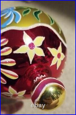 Retired Christopher Radko Sunrise Serenade Reflector Glass Christmas Ornament Retired Christopher Radko Sunrise Serenade Reflector Glass Christmas Ornament